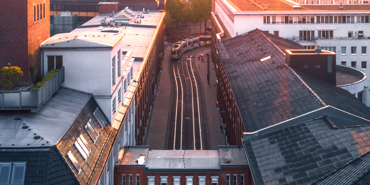 Sicht auf Dürkopp-Brücke