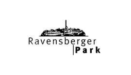 Silhouette Ravensberger Spinnerei und Schriftzug